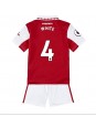 Arsenal Benjamin White #4 Heimtrikotsatz für Kinder 2022-23 Kurzarm (+ Kurze Hosen)